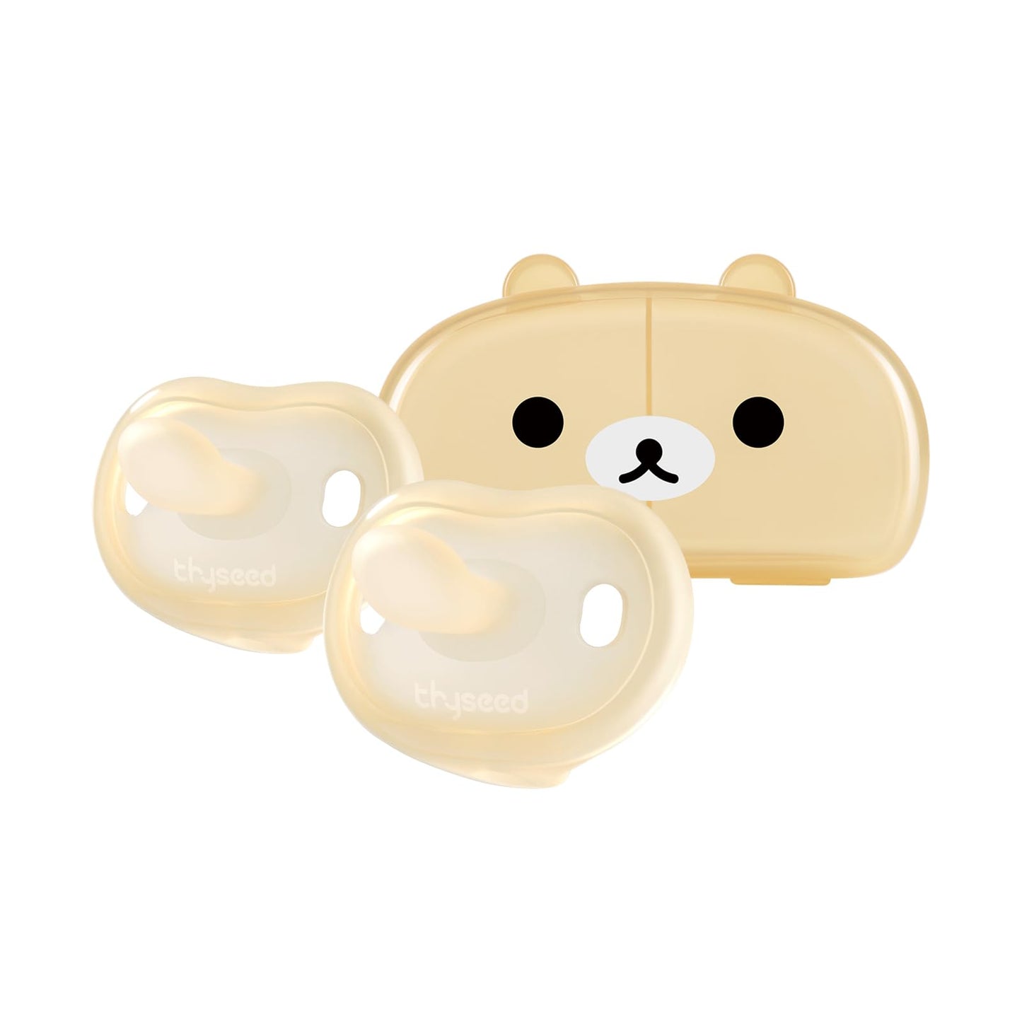 Thyseed Newborn Pacifiers 0-3 3-6 0-6 Months Ultra Light Silicone Baby Pacifier Girl Boy Infant Paci for Breastfed Babies Breast