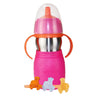 Kid Basix Safe Sippy 2 | Stainless Steel Cup For Babies/Toddlers | Convertible Sippy Or Straw | Dishwasher Safe | 11 Oz. | Bpa F