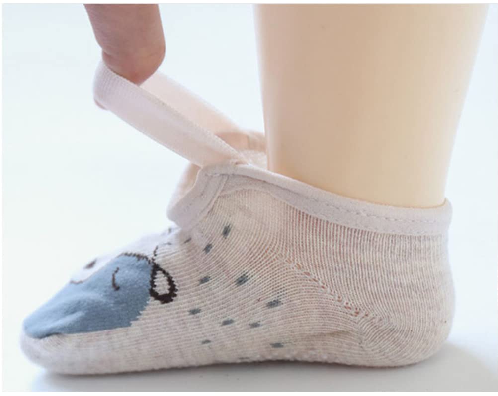 Yenzat Baby Toddler Anti Slip Non Skid Socks With Grip For Infant Girls Slippers 6-12 Months 6 Pairs