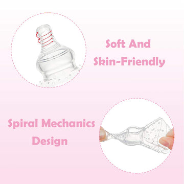 2 Pack Nipple Shields For Nursing Newborn 20Mm, Nippleshield For Breastfeeding Nursing Mothers With Inverted & Sore Nipple With