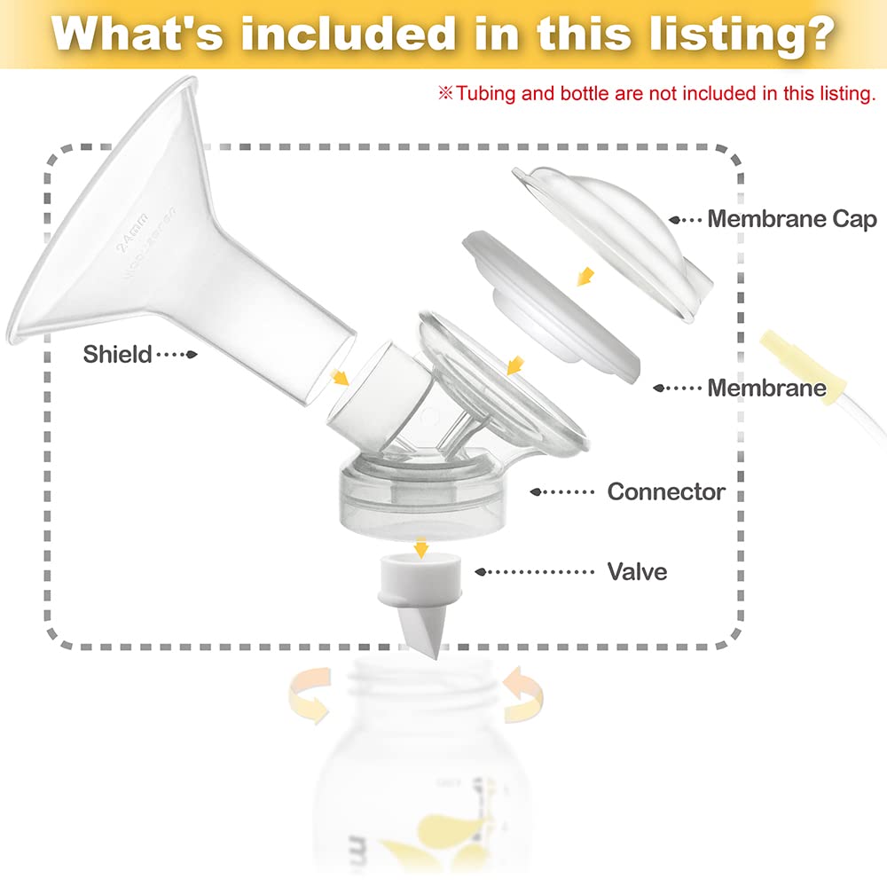 Nenesupply Connector 27Mm Flange Compatible With Medela Pump In Style Maxflow Freestyle Flex Swing Maxi Pumps And Personalfit Fl