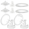 Maymom Pump Parts Compatible with Spectra S1 S2 9 Plus Electric Breastpump, 15mm Flange Valve Tubing Backflow Protector, Not Ori