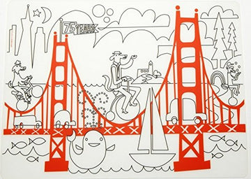 Modern-Twist Waterproof, Dishwasher Safe Mark-Mat, Mat & Marker Set, San Francisco