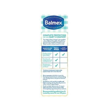 Balmex Zinc Oxide Diaper Rash Cream 4Oz (3 Pack)