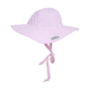 Flap Happy Baby Girls' Upf 50+ Floppy Hat, Pink Stripe Seersucker, X Small