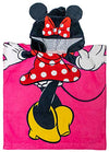 Jay Franco Disney Minnie Mouse Kids Bath/Pool/Beach Hooded Poncho - Super Soft & Absorbent Cotton Towel, Measures 28 X 28 Inches