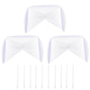 Miokun 3 Pack White Nurse Hat Headband Nurse Cap Costume And 10 Pins For Nursing School Graduation Party Supplies