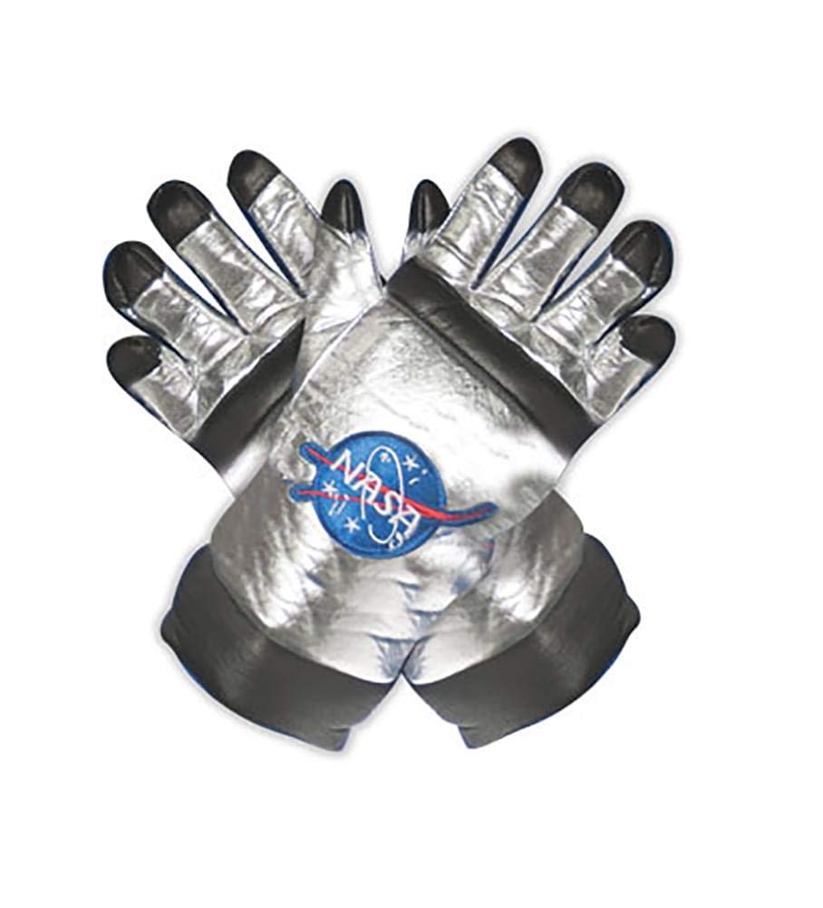 Underwraps Kid'S Children'S Astronaut Gloves Costume - Silver Childrens Costume, Silver, One Size