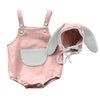Agqt Baby Girls 1St Easter Outfit Set Halloween Bunny Costume One Piece Romper Overalls With Rabbit Ear Hat Pink Size 12-18 Mont