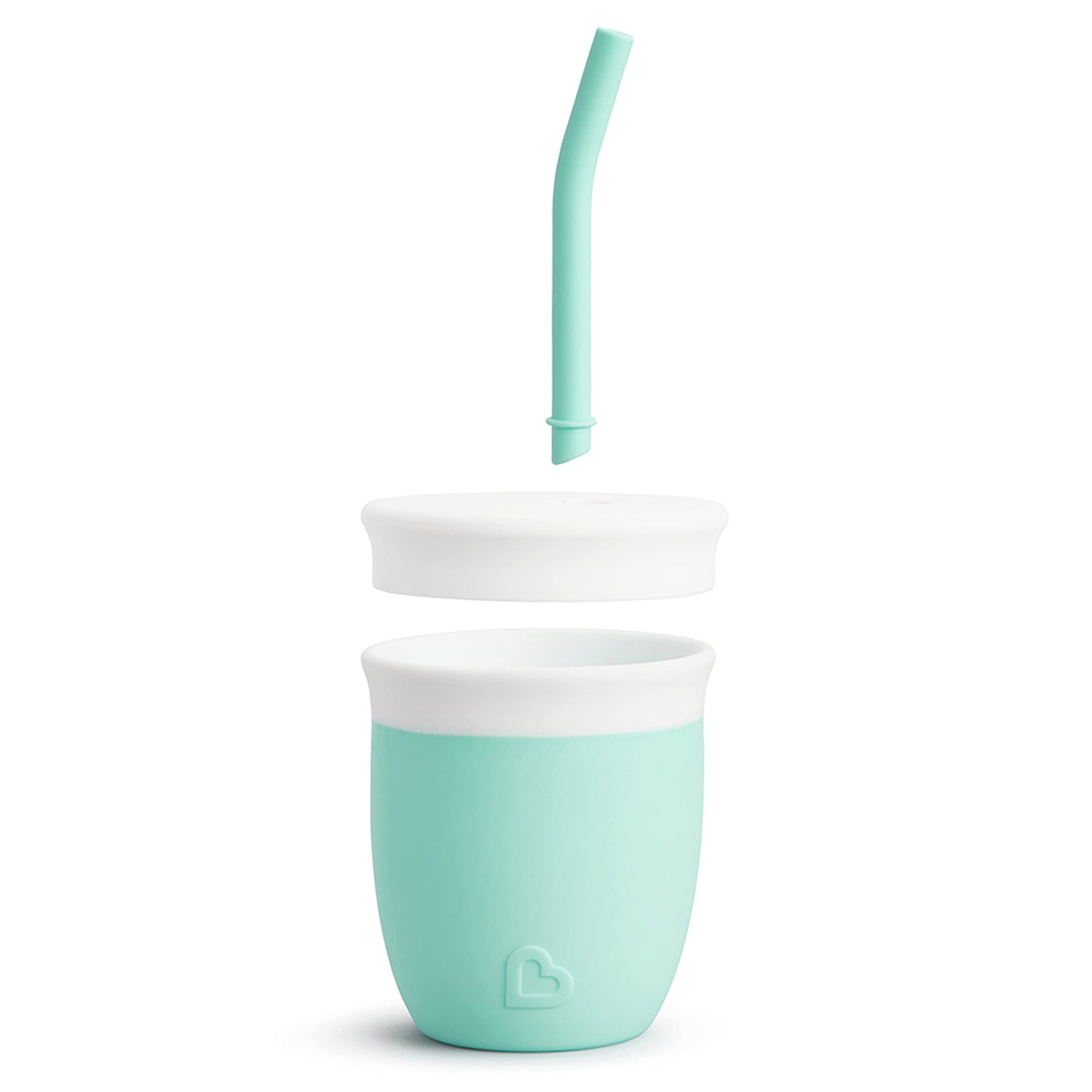 Munchkin Cest Silicone! Open Training Cup With Straw For Babies And Toddlers 6 Months+, 4 Ounce, Mint