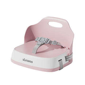 Ubravoo Baby Booster Seats, Toddler Booster Seat For Dining Table With Adjustable Straps, Portable Compact Portable Baby Chair F