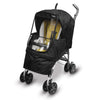 Manito Elegance Alpha Stroller Weather Shield/Rain Cover (Black)