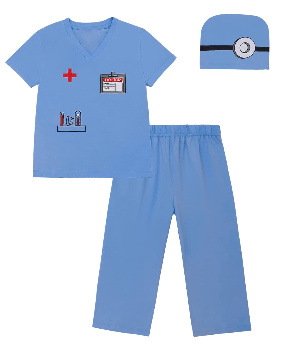 Lensous Baby Boys ' Doctor Costume Bodysuit (Blue, 12-18 Months)
