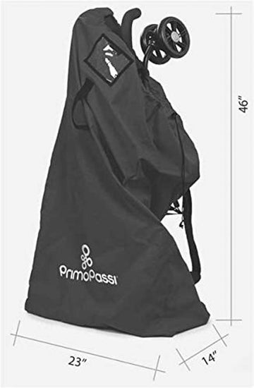 Primo Passi Stroller Bag For Single Strollers, Durable And Lightweight, Water-Resistant, Drawstring Closure With Adjustable Lock