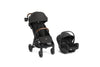 Joie Nutmeg And Rue Travel System - Travel Friendly Stroller With Automatic Fold, Lightweight Car Seat & Anti-Rebound Base (Ever