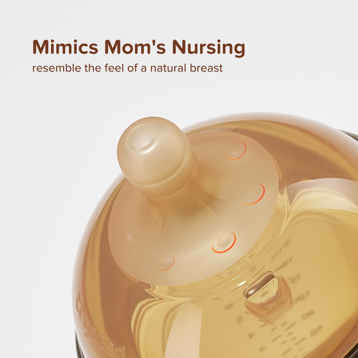 Thyseed Silicone Baby Bottles That Mimic Breastfeeding For Breastfed Babies Who Refuses Bottle Toddler Boy Girl Infant Breast Li