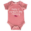 Comfiv First Mothers Day Baby Boy Girl Outfit Happy 1St Mother'S Day Mommy Bodysuit Gifts (Mauve, 12-18 Months)