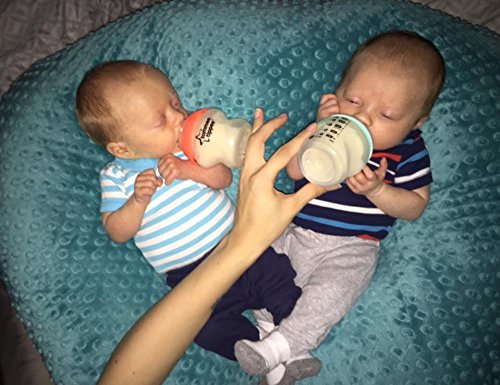 Twin Z Pillow Teal 6 Uses In 1 Twin Pillow Breastfeeding, Bottlefeeding, Tummy Time, Reflux, Support And Pregnancy Pillow!