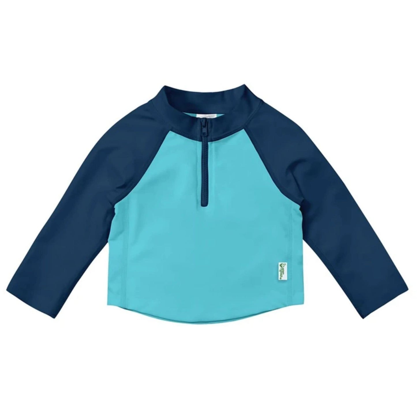 i play. by green sprouts unisex-baby Long Sleeve Rashguard | All-day UPF 50+ sun protection-wet or dry,Aqua,3T