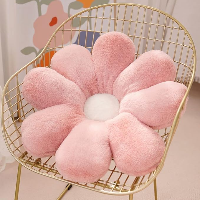 RVA Sunflower Throw Pillows Cute Stuffed Decorative Pillows Floor Cushion for Girls Bedroom Couch Sofa Chair Aesthetic Decor (35