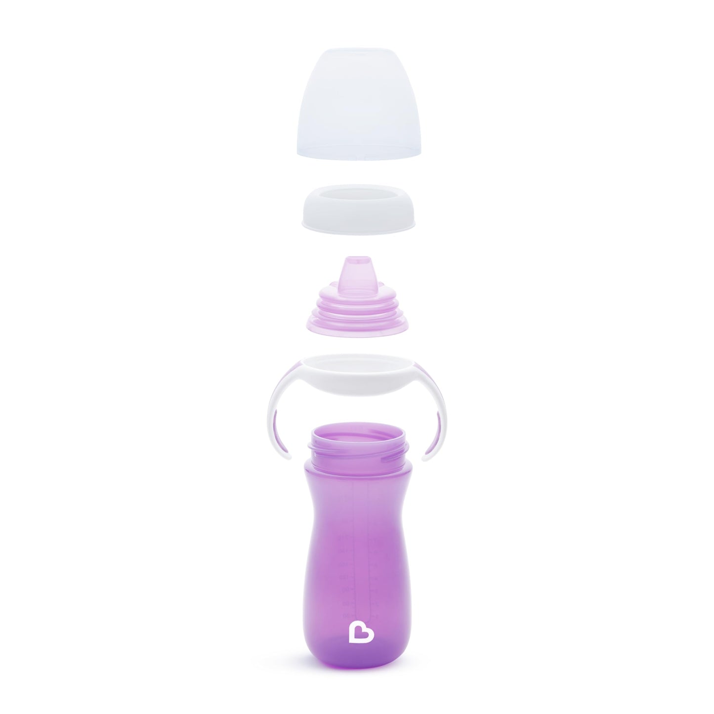 Munchkin Gentle Transition Sippy Cup With Trainer Handles, 10 Ounce, Purple