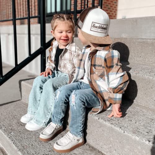 Born To Love Baby Hats -Toddler Boy Outfit - Toddler Baseball Hat, Newborn Flat Brim Mesh Trucker Surf Skatebro Fitted Beach Cap