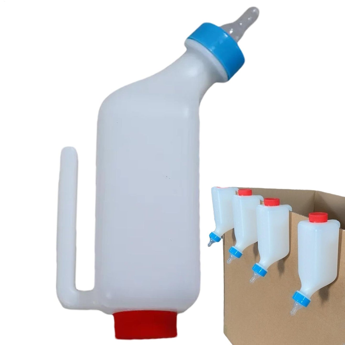 Goat Bottles for Feeding Baby Goats - 800ML Animal Feeding Bottle with Soft Nipple, Lamb Nursing Bottle, Little Goat Calf Sheep