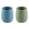 Mintlyfe Silicone Tiny Open Cups, Training Cups For Baby Led Weaning (Ether/Sage)