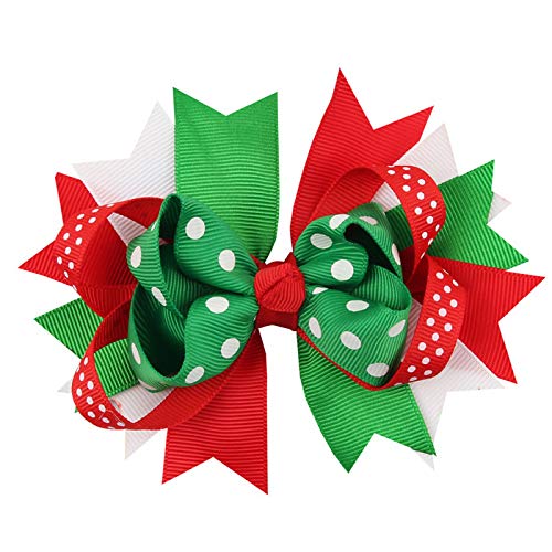 Himine 9Pcs Halloween Christmas Cartoon Bowknot Hairpin Accessories For Girls (Christmas)