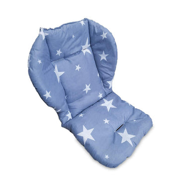Twoworld High Chair Cushion, Large Thickening Baby High Chair Seat Cushion Liner Mat Pad Cover Breathable (Blue Star)