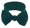 Babygiz Baby Girl Headbands-Infant,Toddler Cotton Handmade Hairbands With Bows Child Hair Accessories (Dark Green)