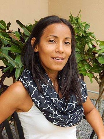 Nursing Scarf For Breastfeeding | Infinity Nursing Cover Hides Back For Privacy