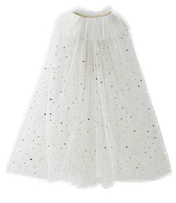 Fkkfyy Big Girl Cape Cloak Dresses Matching Princess Wedding Birthday Party Halloween Star Sequins Cape Summer Cloaks Costumes F