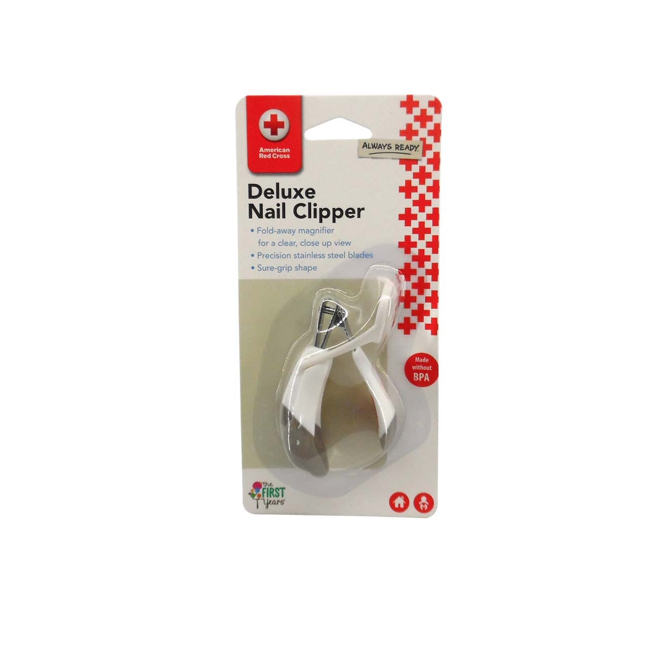 The First Years American Red Cross Deluxe Nail Clipper With Magnifier - 2 Count