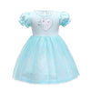 Dressy Daisy Ice Princess Tulle Dress For Toddler Girls Halloween Fancy Party Costume Summer Outfits Size 4T Blue, Style 23
