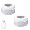 2Pcs Replacement Bottle Nipple Ring Collars, Compatible With Dr. Brown'S Narrow Plastic & Glass Bottles 4Oz & 8Oz No Leak Or Spi