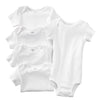 Carter'S Little Layette 5 Pack White Short Sleeve Bodysuits - Size 24 Months