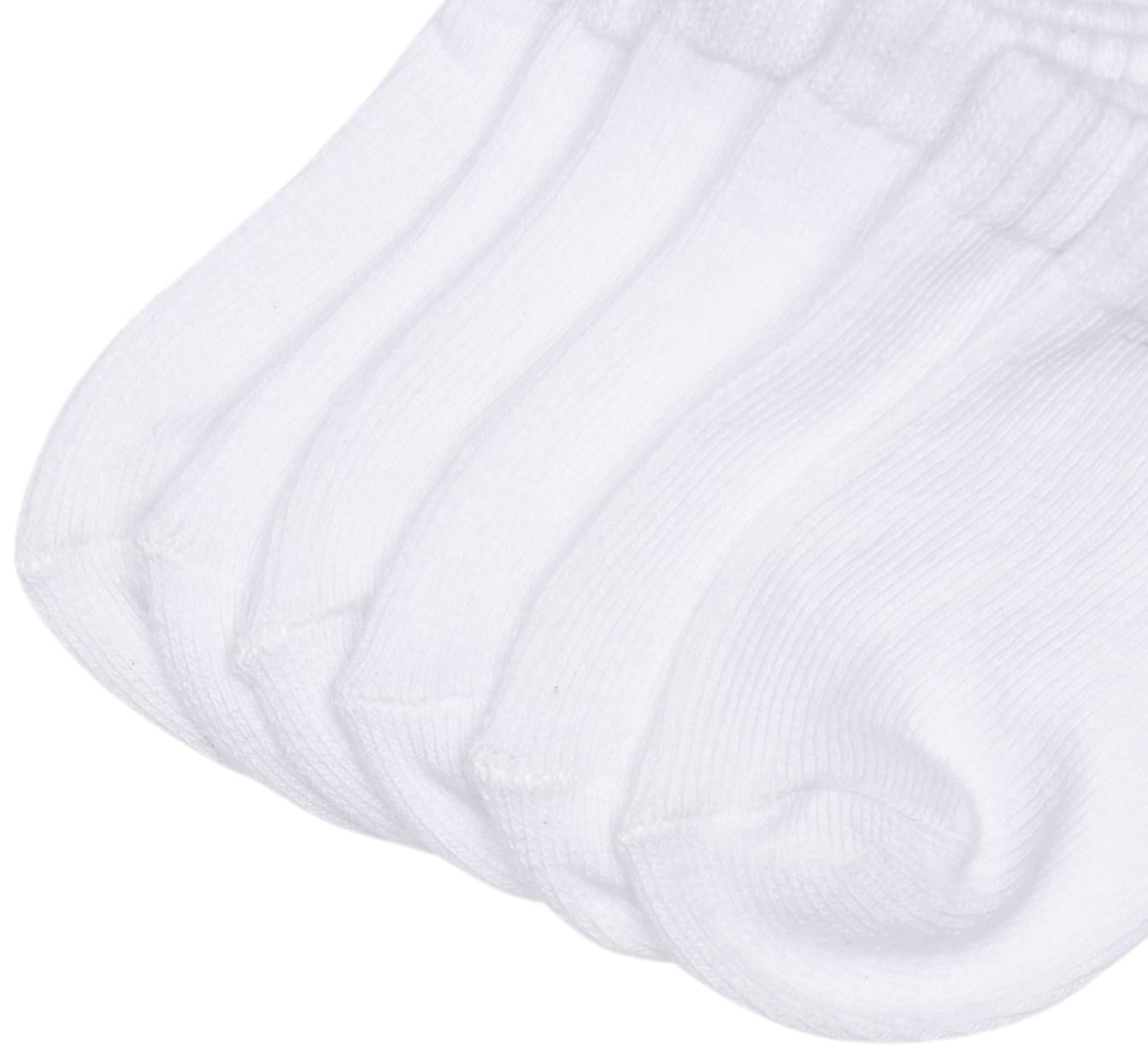 Luvable Friends Unisex Baby Newborn And Baby Socks Set, White, 0-6 Months