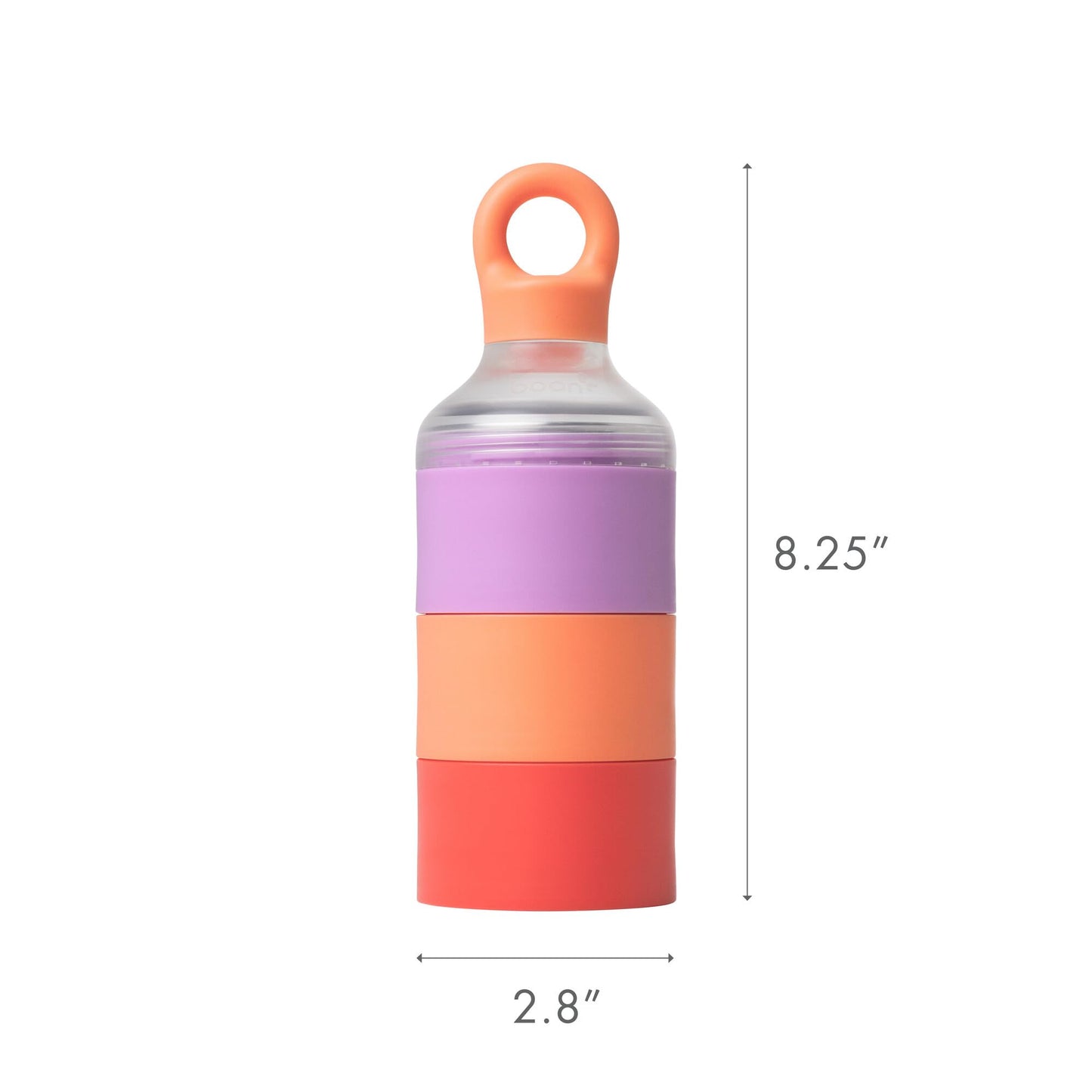 Boon Triful Baby Formula Dispenser On The Go - Insulated Stainless Steel Formula Containers with Stacking Design - Baby Bottle-F