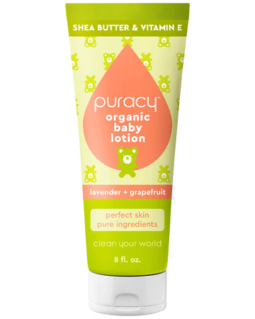 Puracy Organic Baby Lotion, Organic Eczema Moisturizer For Infants And Newborns, Natural Kids Body Lotion For Sensitive Skin, Ge