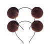 Pom Pom Headband Head Hoop Animal Style Cute Fluffy Hairband For Halloween Costume (G)
