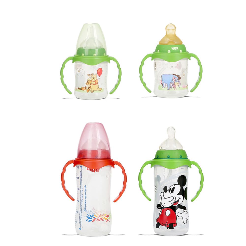 Romirus Baby Feeding Bottle Handles Compatible For Nuk Smooth Flow Bottles (Not For Nuk Cups And Nuk Simply Natural Bottles), 2