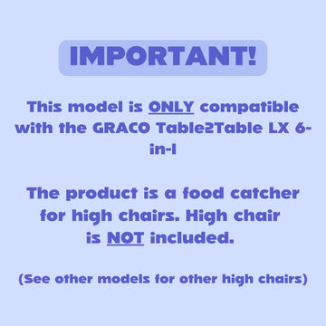 Catchy - Food Catcher - Compatible With Graco Table2Table Lx 6-In-1 High Chair - Highchair Sold Separately - Baby & Toddler Food