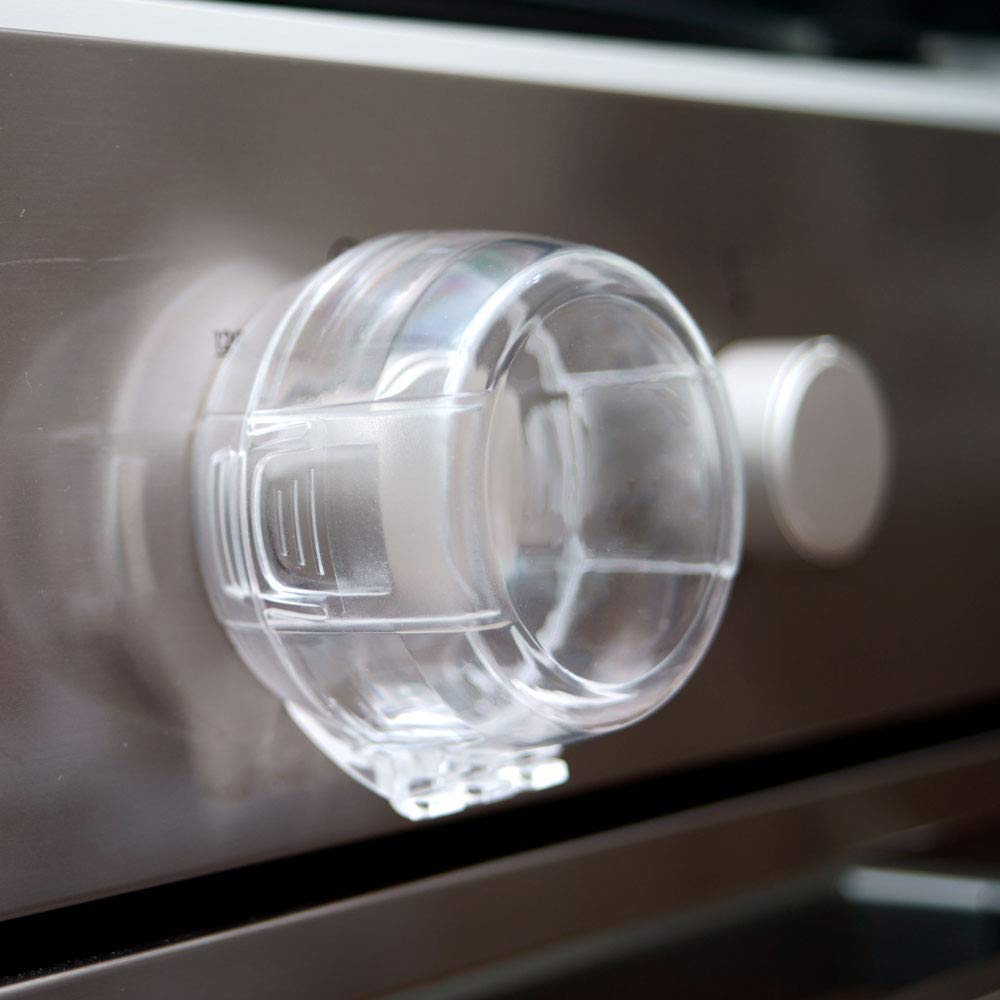 Heart Of Tafiti Stove Knob Covers For Child Safety, Gas Stove Knob Covers Large,Transparent Design, 5 Pack, Kitchen Safety Guard