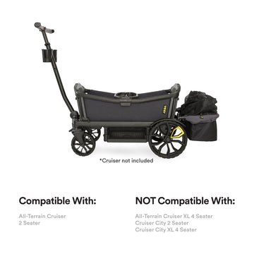 Veer Rear Foldable Storage Basket For Veer All-Terrain Cruiser 2 Seater. Not Compatible With All-Terrain Cruiser Xl 4 Seater Or