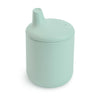 mushie 100% Silicone Baby Sippy Cup | 6 Months+ (Cambridge Blue)