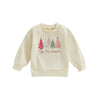 Toddler Baby Christmas Outfit Girl Boy Crewneck Sweatshirt Letter Print Long Sleeve Sweater Shirt Fall Clothes (Christmas Tree-C