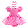 Fmyfwy Baby Girls Minnie Princess Costume Halloween Christmas Birthday Party Romper Tutu Dress W/Headband Hot Pink 70
