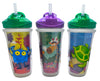 Playtex Baby Sipsters Stage 3 Straw Cups, Spill-Proof, Leak-Proof, Insulated - Sea Creatures, Monsters And Zoo Animal, 9 Oz, 3 C