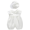 Glamulice Infant Baby Boy Christening Baptism Outfit White Christening Romper Baptism Clothes 0-6 Newborn Formal Party Baptism W